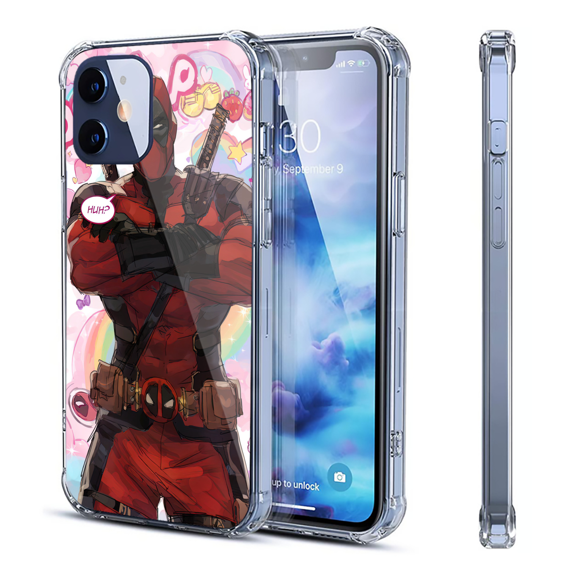 （画像用） Deadpool デッドプール 【iPhone 12シリーズ対応】透明スマホケース（クリアソフトケース）